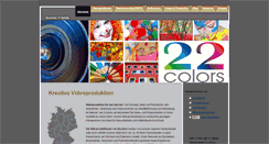 Desktop Screenshot of 22colors.de