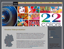 Tablet Screenshot of 22colors.de